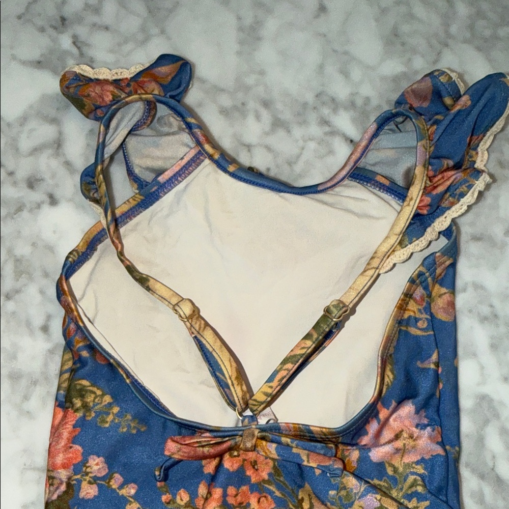 Zimmermann Blue Floral Kids Swim 2Y - Picture 6 of 10